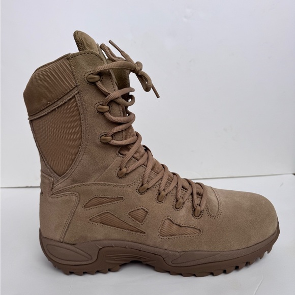 Reebok Men\'s Beige Combat Boots Rapid Response RD Size 14W